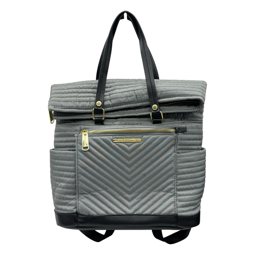 Diaper Bag By Steve Madden In Grey, Size:Medium