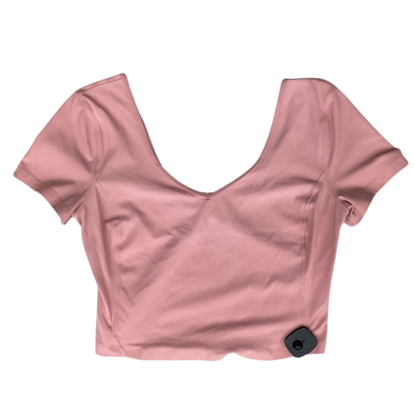 Athletic Top Ss By Lululemon In Pink, Size:L