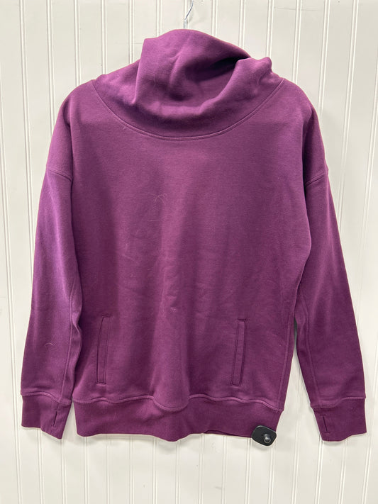 Athletic Sweatshirt Hoodie By Zyia In Purple, Size:L