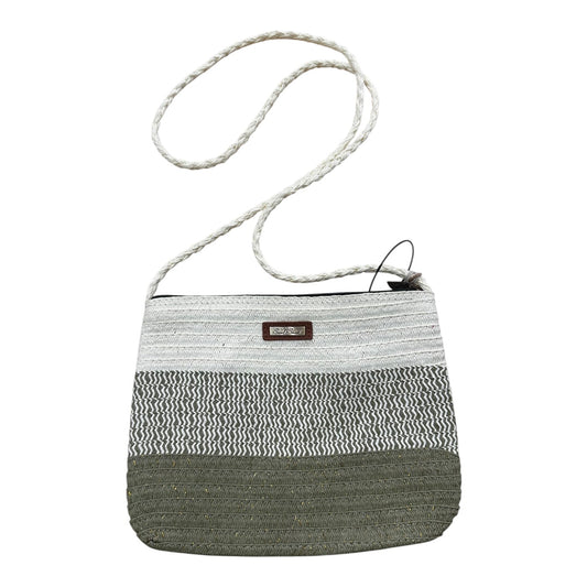Crossbody By Clothes Mentor In Cream & Green, Size:Small