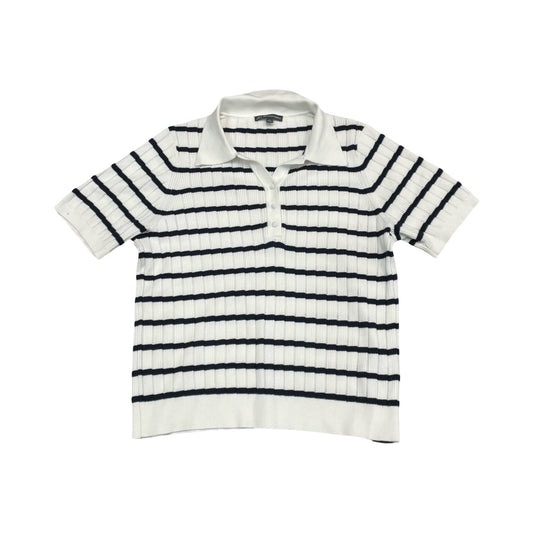 Sweater Ss By Adrianna Papell In Striped Pattern, Size:L