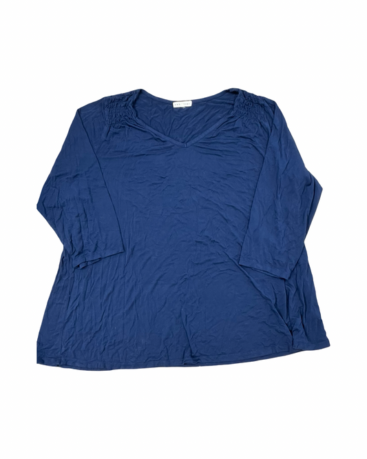 Top Ls By Retrology In Blue, Size:3X