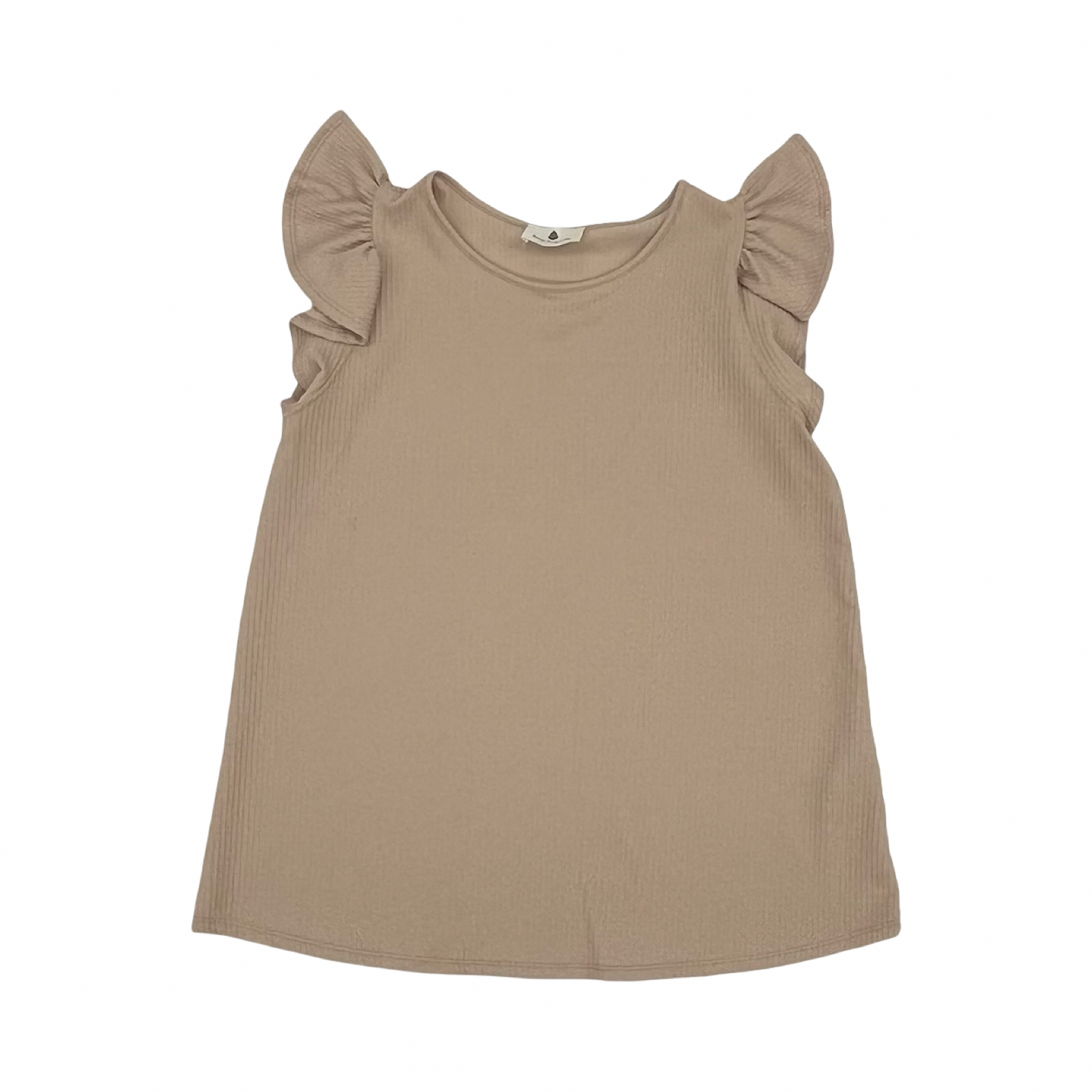 Blouse Ss By Betseys Boutique Shop In Tan, Size:L