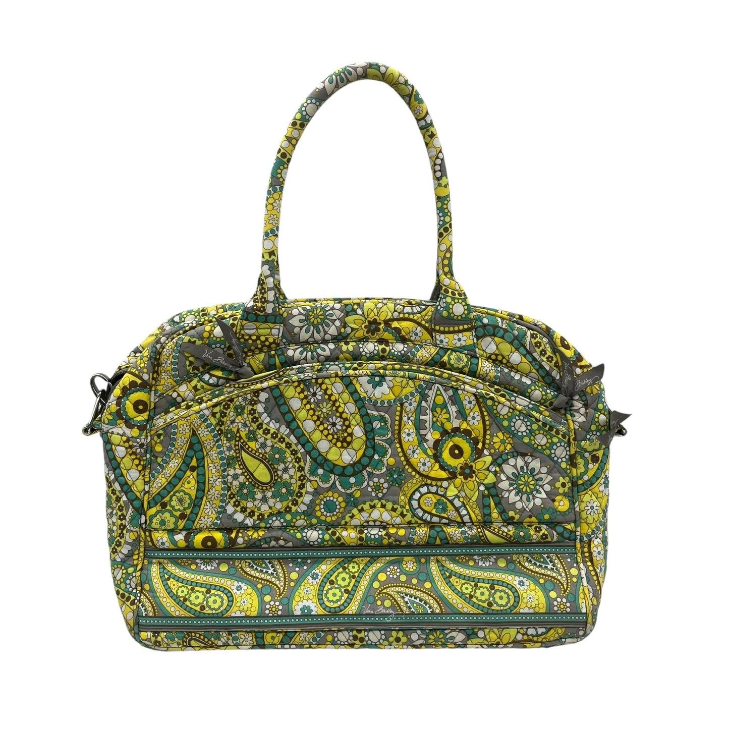 Handbag By Vera Bradley In Yellow, Size:Large