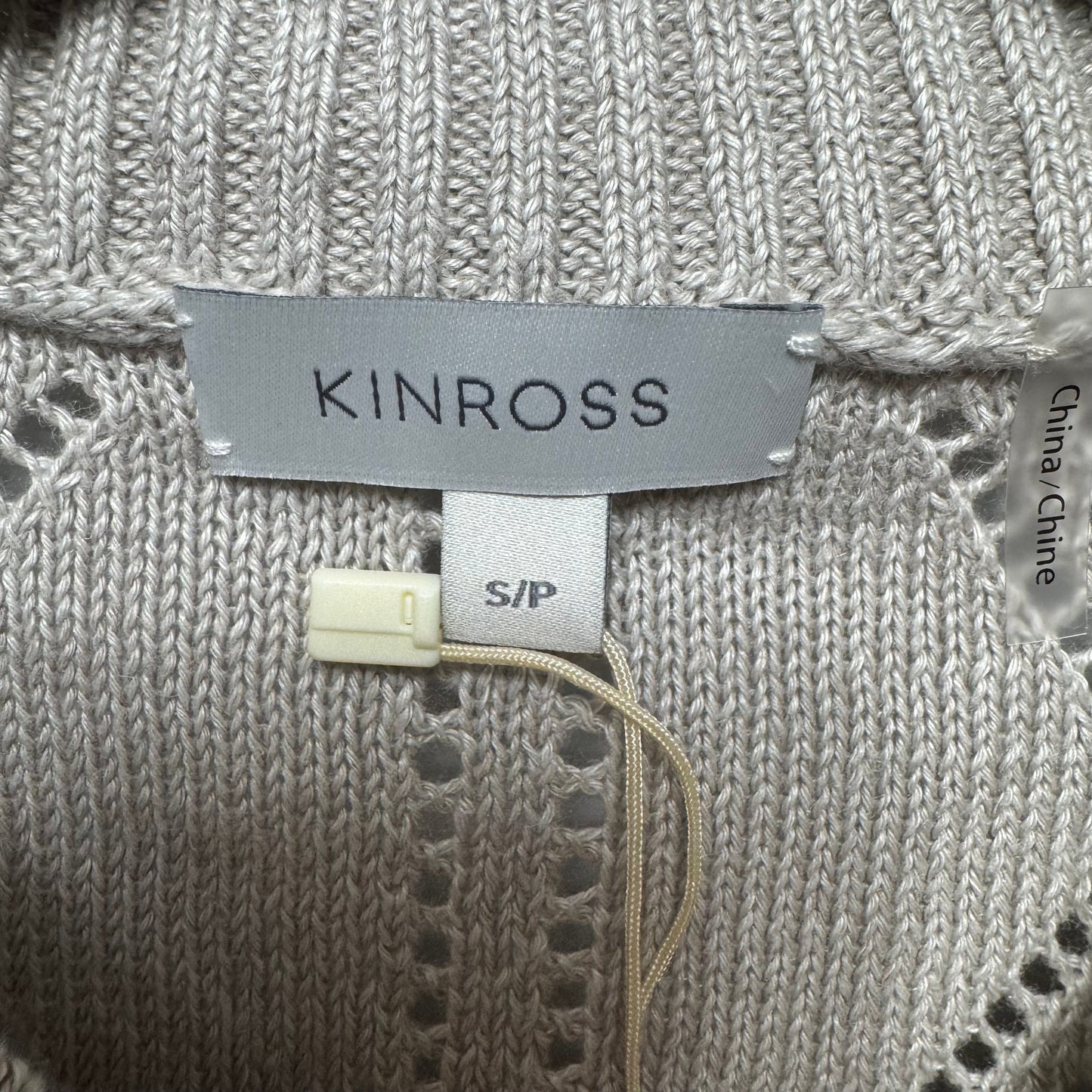 Linen Sweater By Kinross In Flax, Size: S