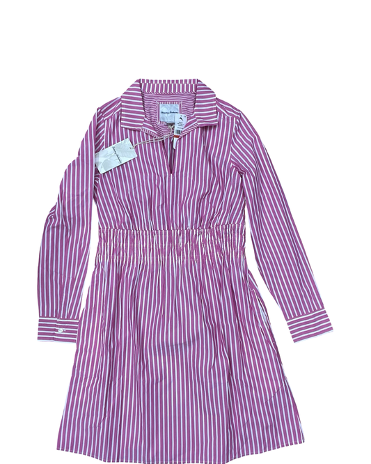 Dress Casual Midi By Tommy Bahama In Pink & White, Size:Xs