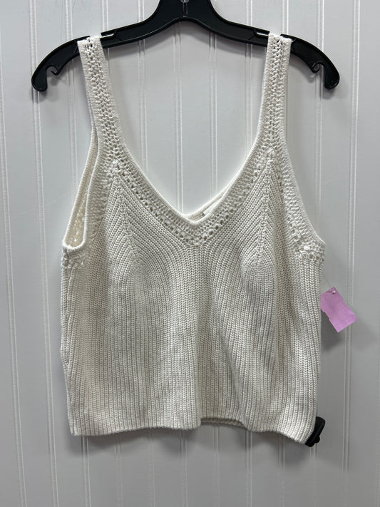 Top Sleeveless By Abercrombie And Fitch In Cream, Size:L
