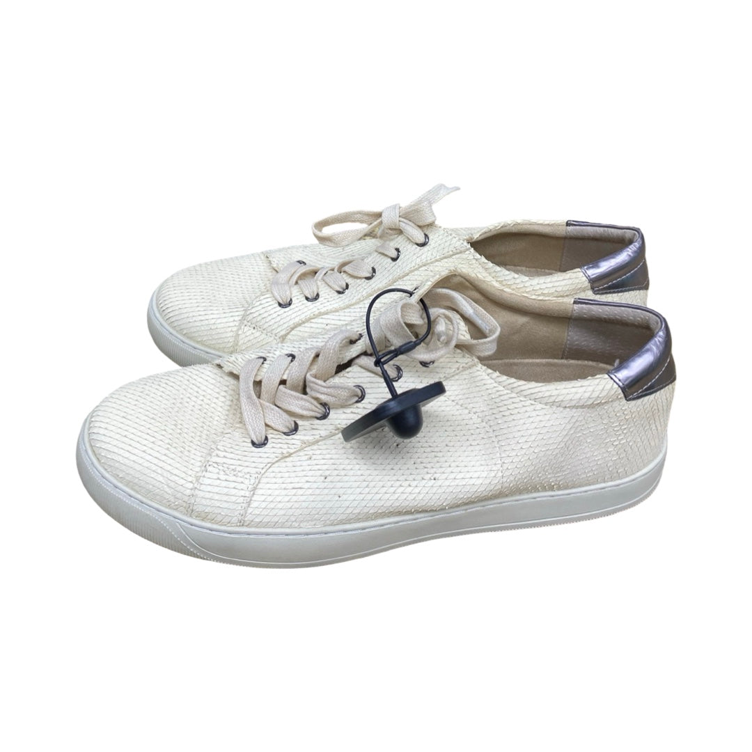 Shoes Sneakers By Vaneli In Cream, Size:11