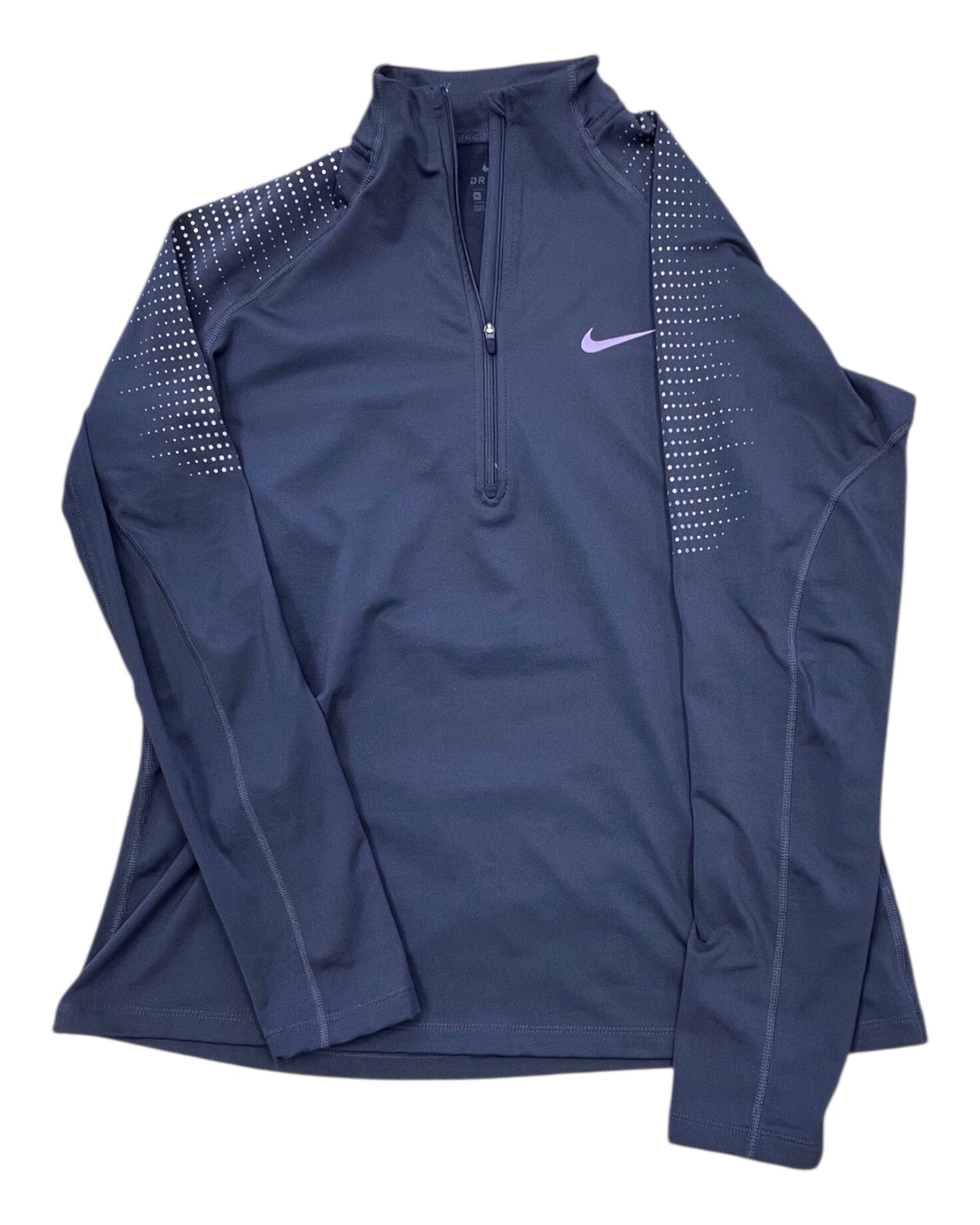 Athletic Top Ls Collar By Nike In Grey, Size:Xl