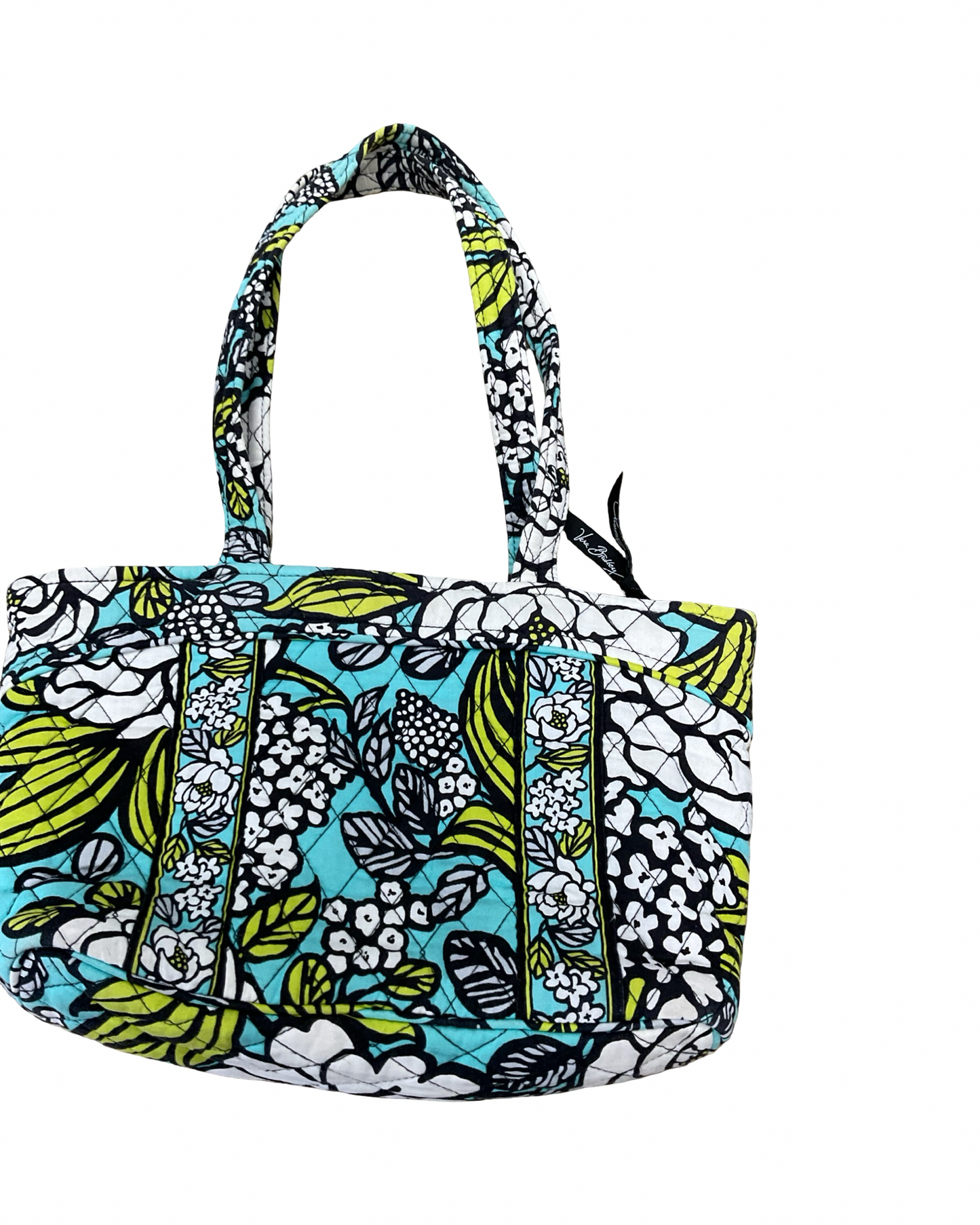 Handbag By Vera Bradley In Green & Yellow, Size:Medium