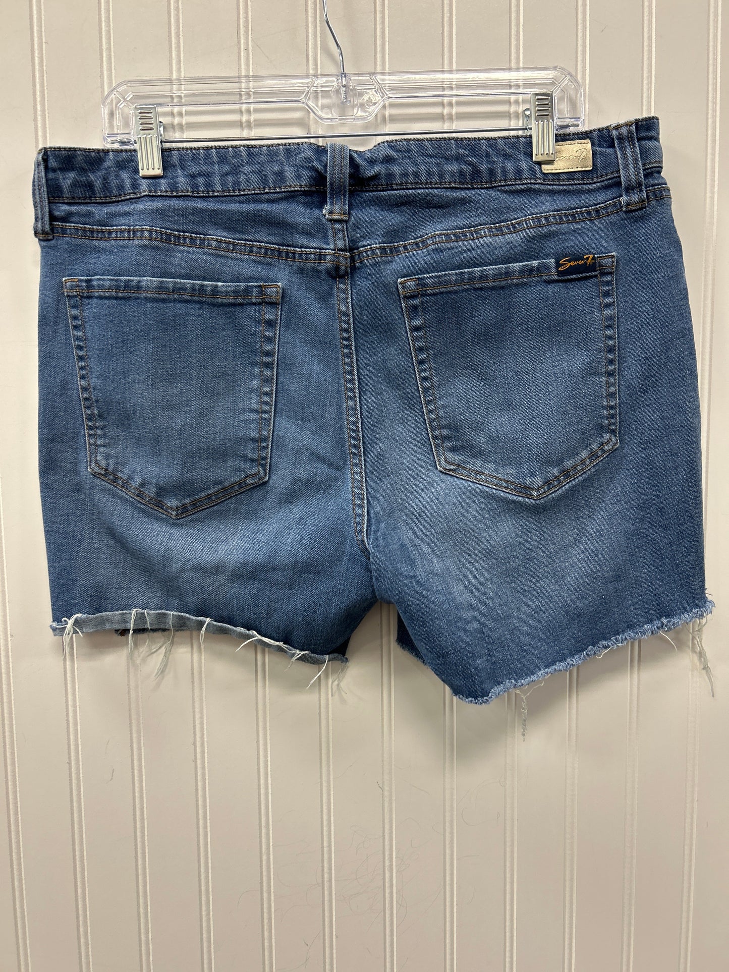 Shorts By Seven 7 In Blue Denim, Size:14