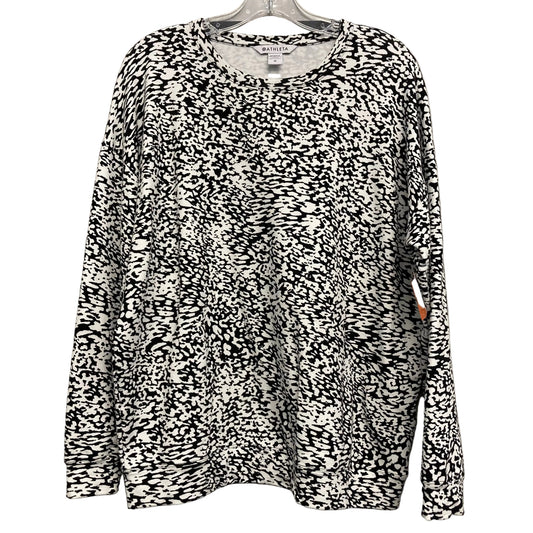 Top Ls By Athleta In Black & Cream, Size:M