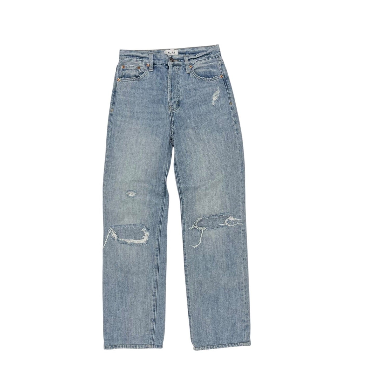 Jeans Straight By Pistola In Blue Denim, Size:2
