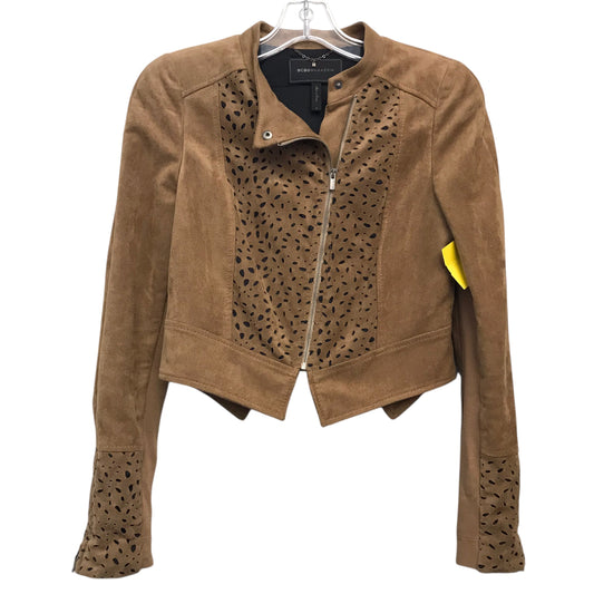 Jacket Moto By Bcbgmaxazria In Brown, Size:S
