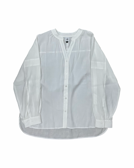 Blouse Ls By Cabi In White, Size:Xl