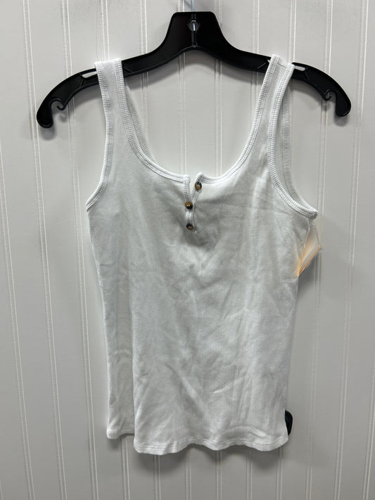 Top Sleeveless By Active Usa In White, Size:L