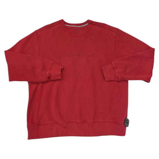 Sweatshirt Crewneck By Eddie Bauer In Red, Size:Xl