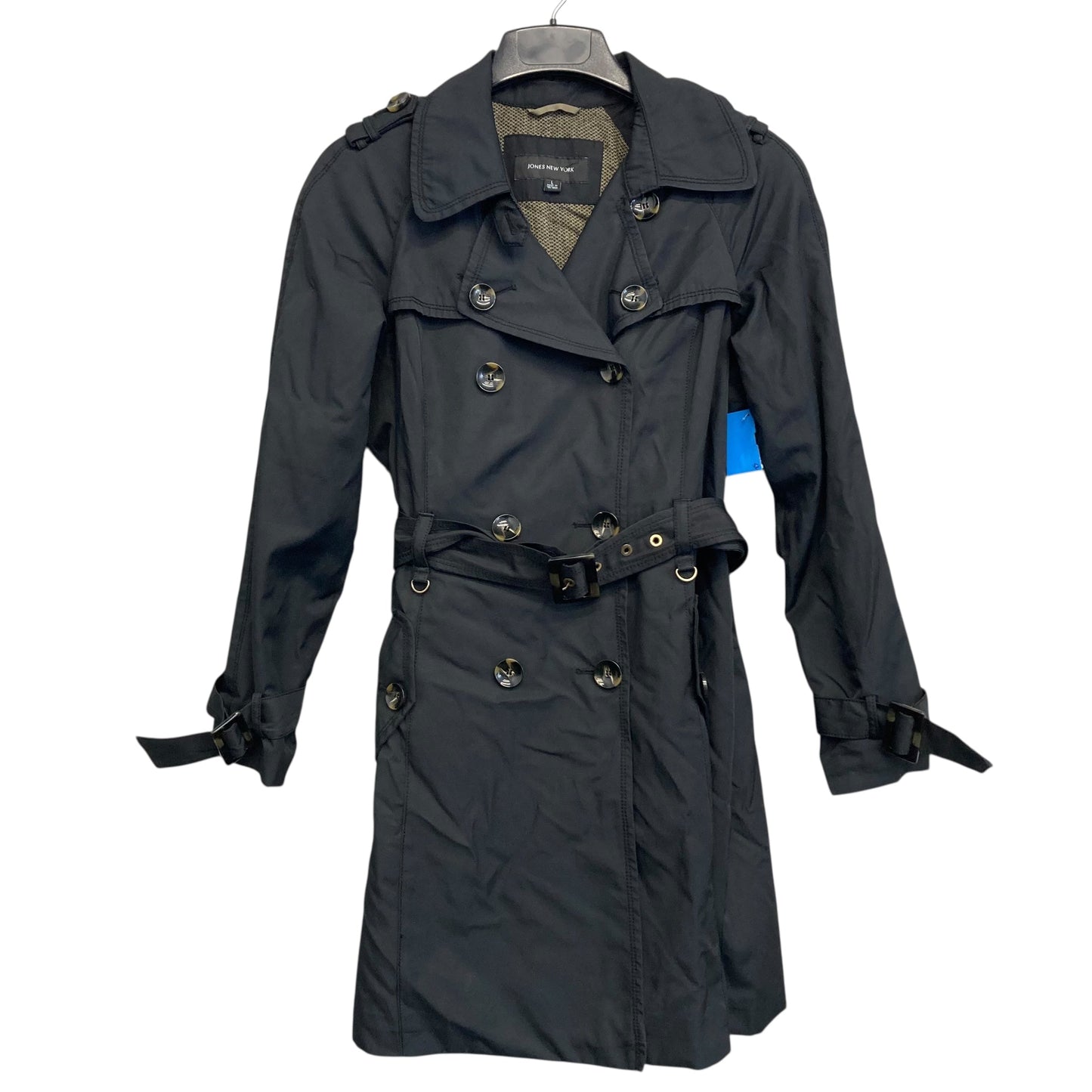 Coat Trench Coat By Jones New York In Black, Size:L