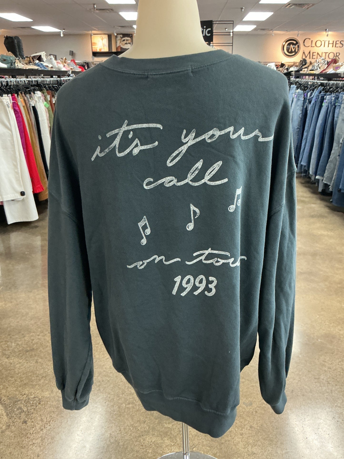 Sweatshirt Crewneck By Daydreamer In Grey, Size:M