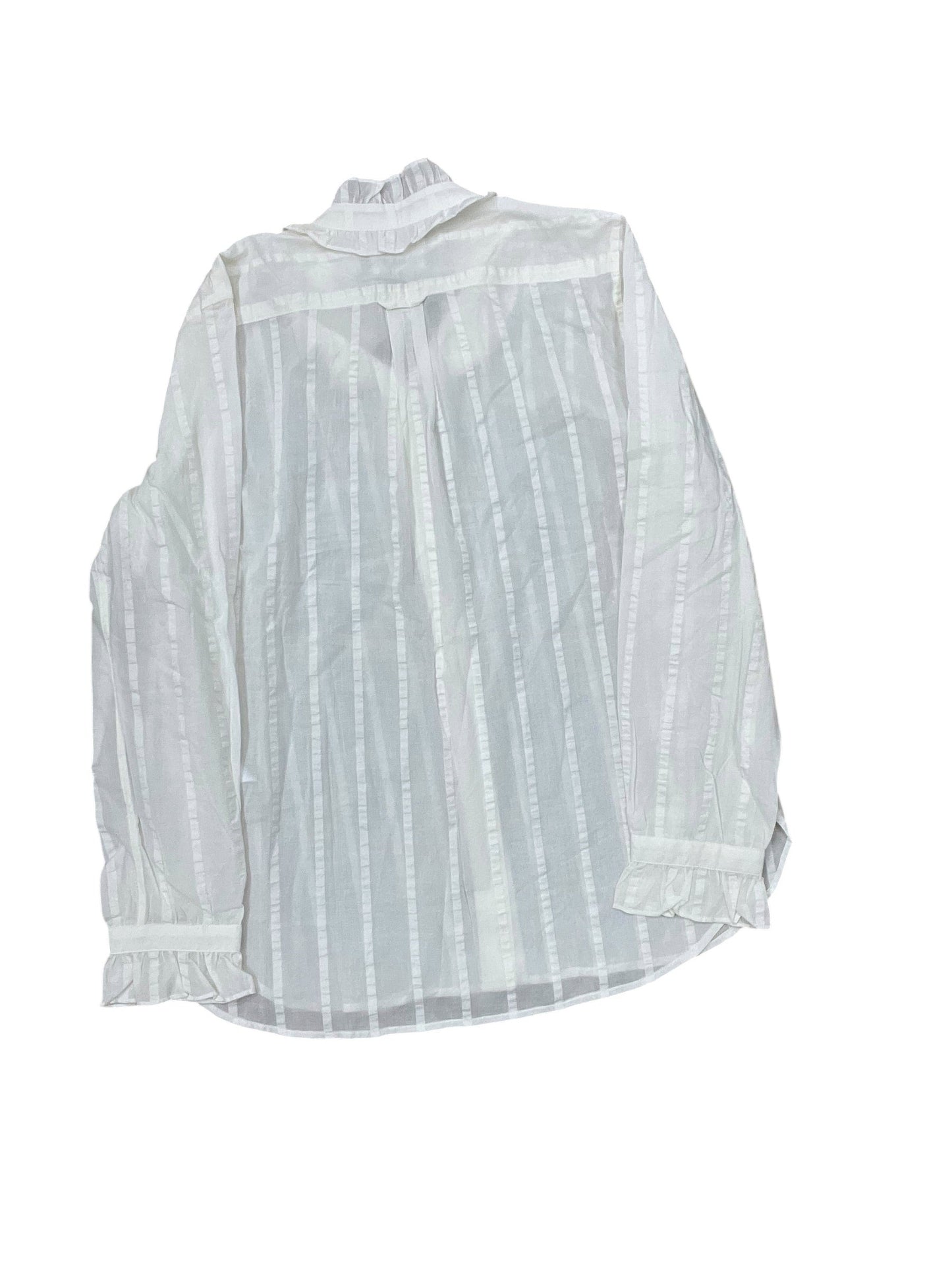 Blouse Ls By J. Crew In Ivory, Size:M