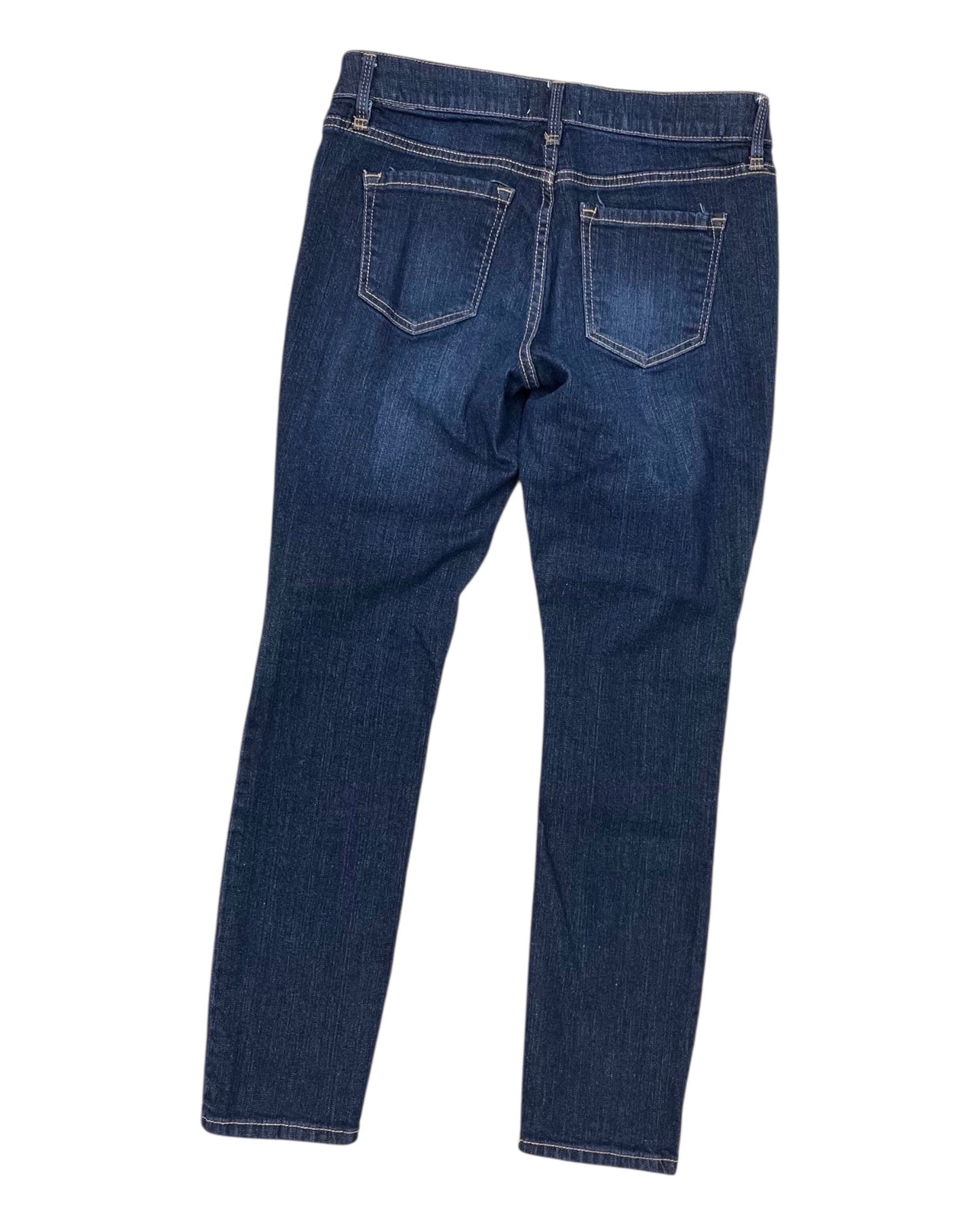 Jeans Straight By Liz Claiborne In Blue Denim, Size:6P