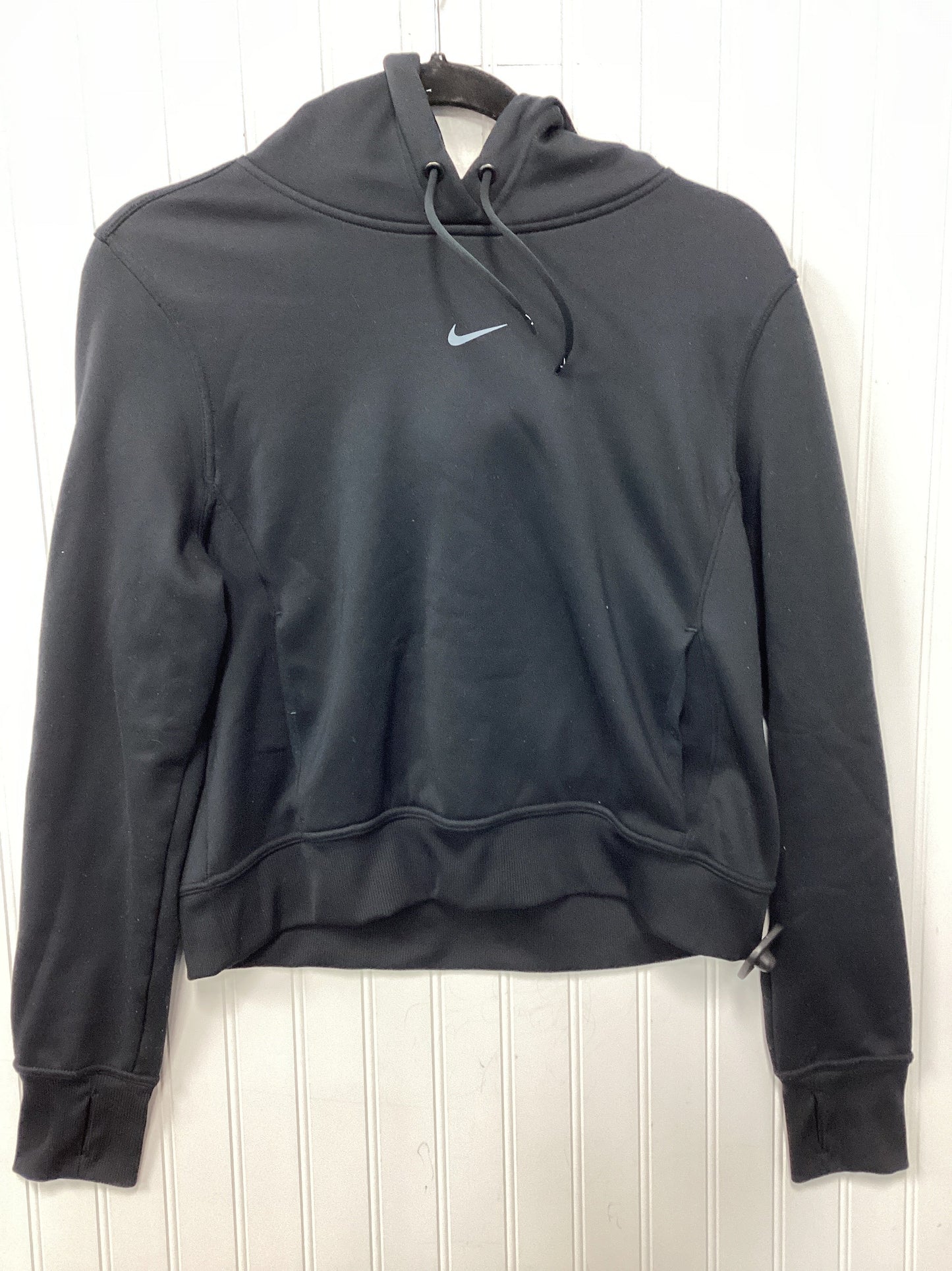 Athletic Sweatshirt Hoodie By Nike Apparel In Black, Size:M