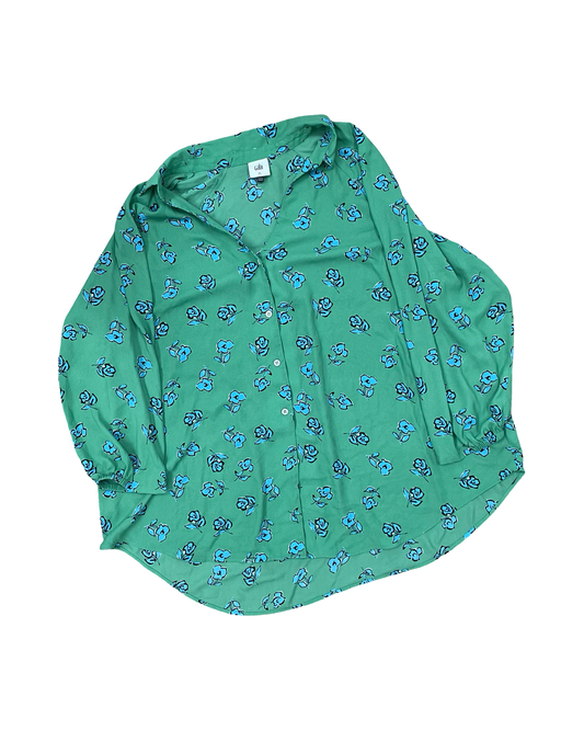 Top 3/4 Sleeve By Cabi In Green, Size:Xl