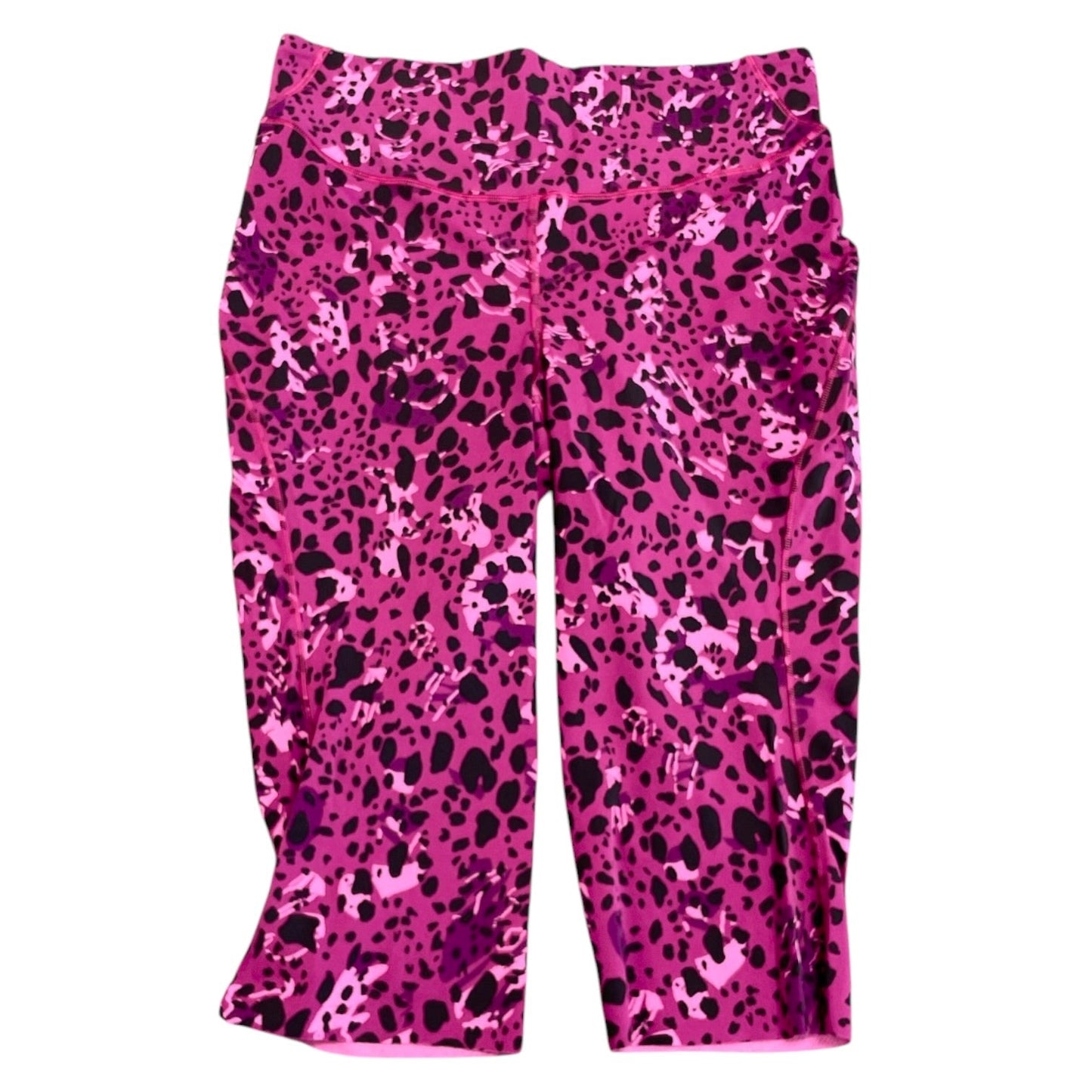 Athletic Capris By Lululemon In Animal Print, Size: 12