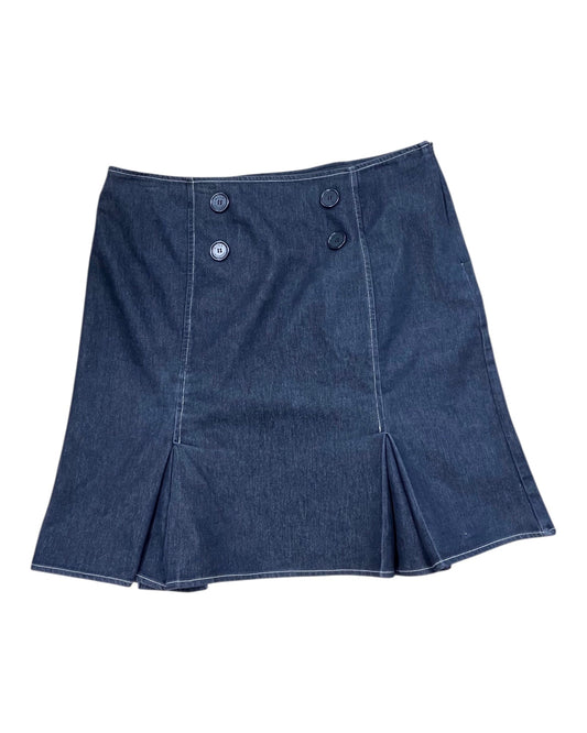 Skirt Maxi By Nine And Company In Blue Denim, Size:16