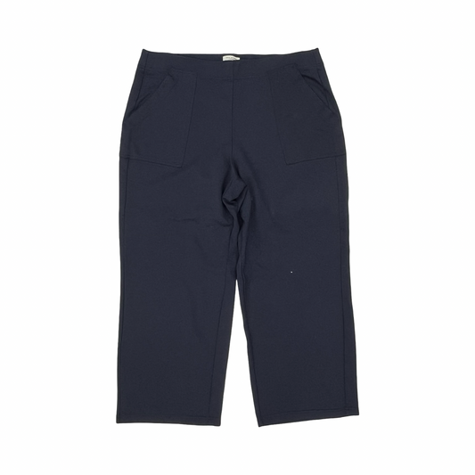 Pants Wide Leg By Max Studio In Navy, Size:2X