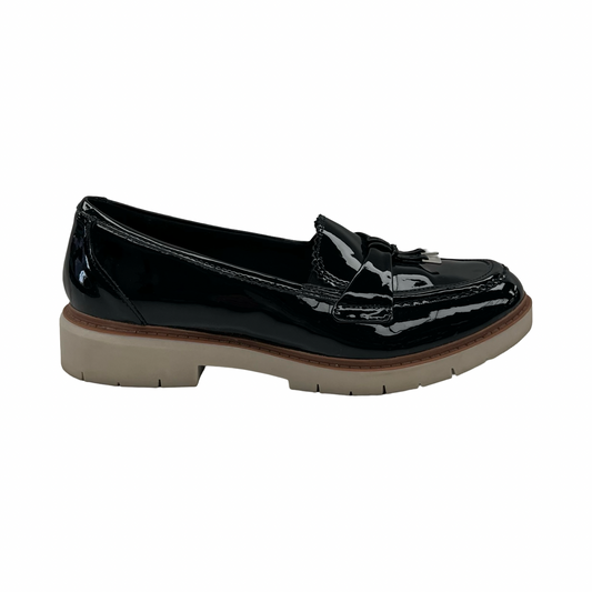 Shoes Flats By Clarks In Black, Size:8.5