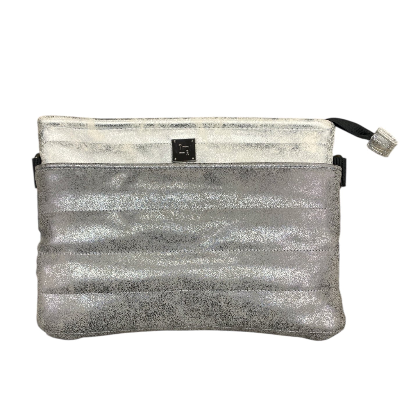 Handbag By Think Royln In Silver, Size:Medium