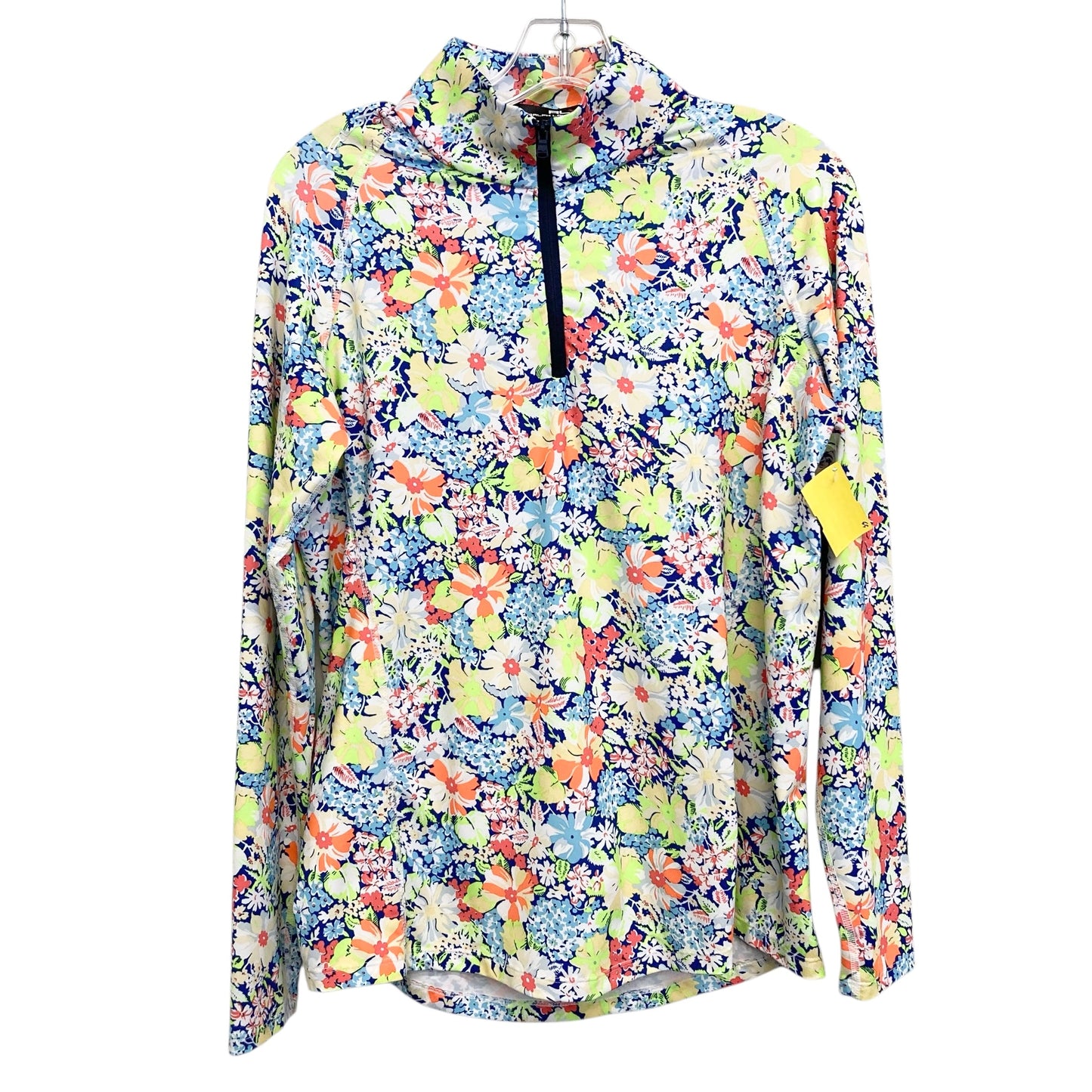 Athletic Top Ls Collar By Ralph Lauren In Multi, Size:M