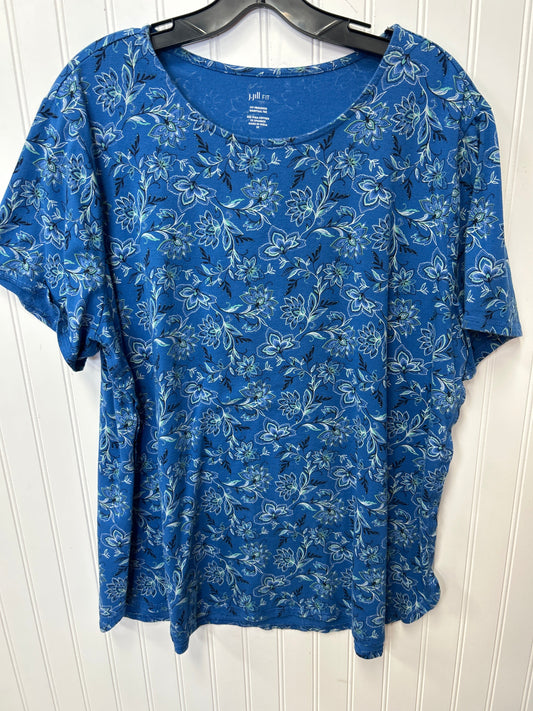 Top Ss By J. Jill In Blue, Size:2X