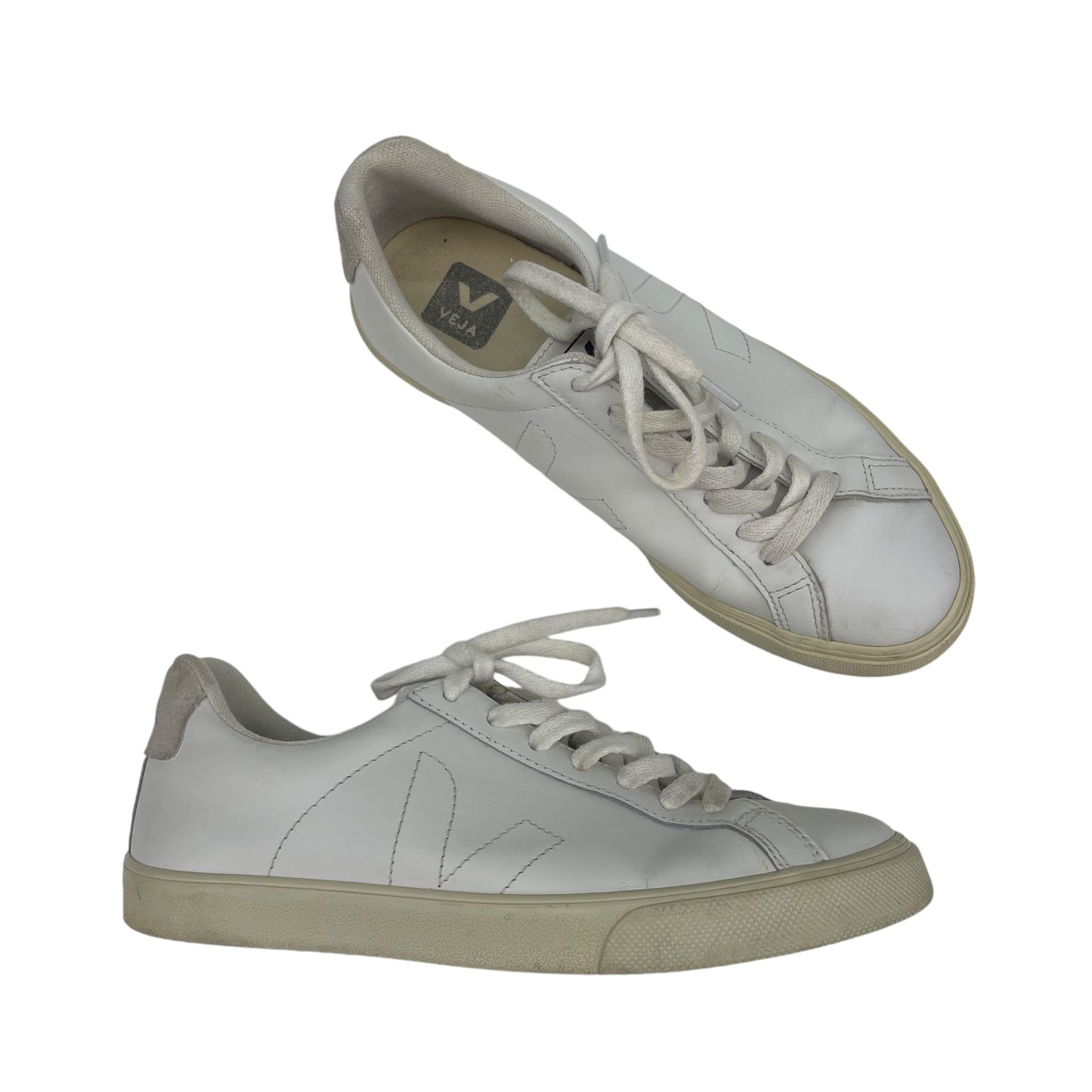 Shoes Sneakers By Clothes Mentor In White, Size:7