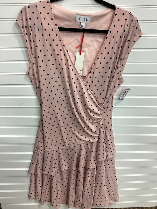 Dress Casual Midi By Elle In Pink, Size:L