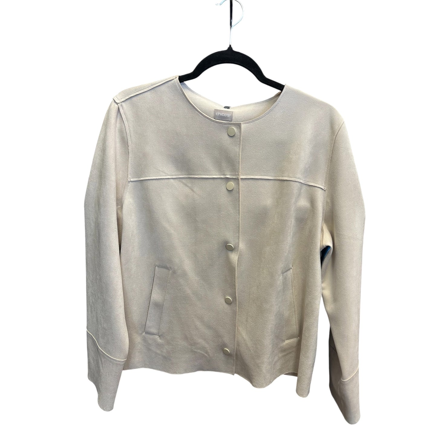 Jacket Other By Chicos In Beige, Size:L