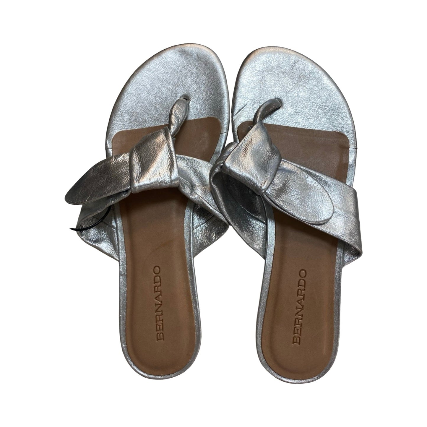Sandals Flats By Bernardo In Silver, Size:9