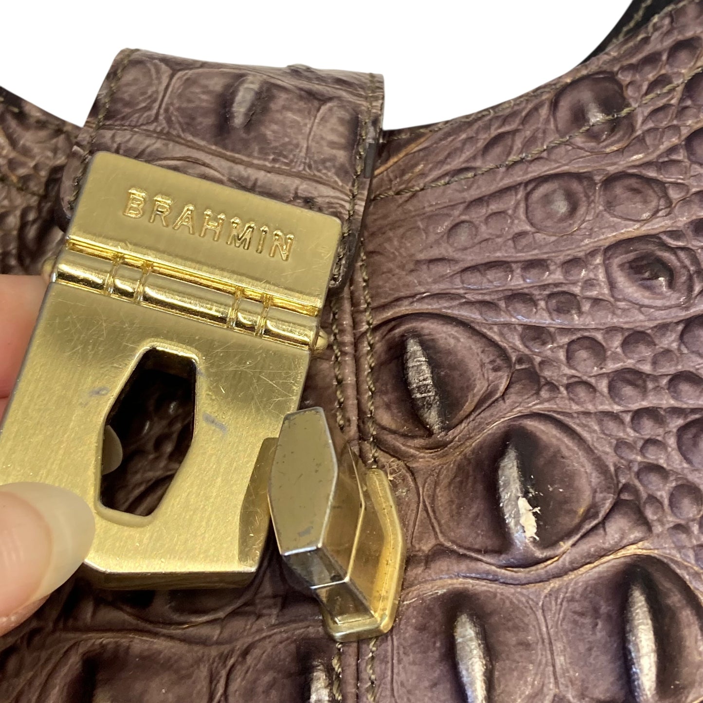 Handbag Designer By Brahmin In Multi, Size:Medium