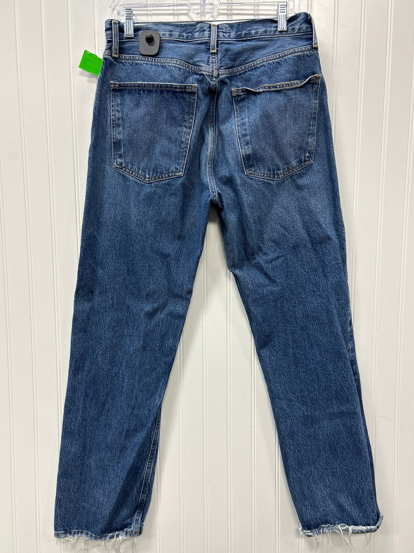 Jeans Straight By Agolde In Blue Denim, Size:6