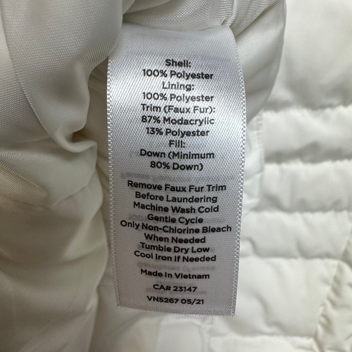 Vest Puffer & Quilted By Talbots In Cream, Size: XL PETITE