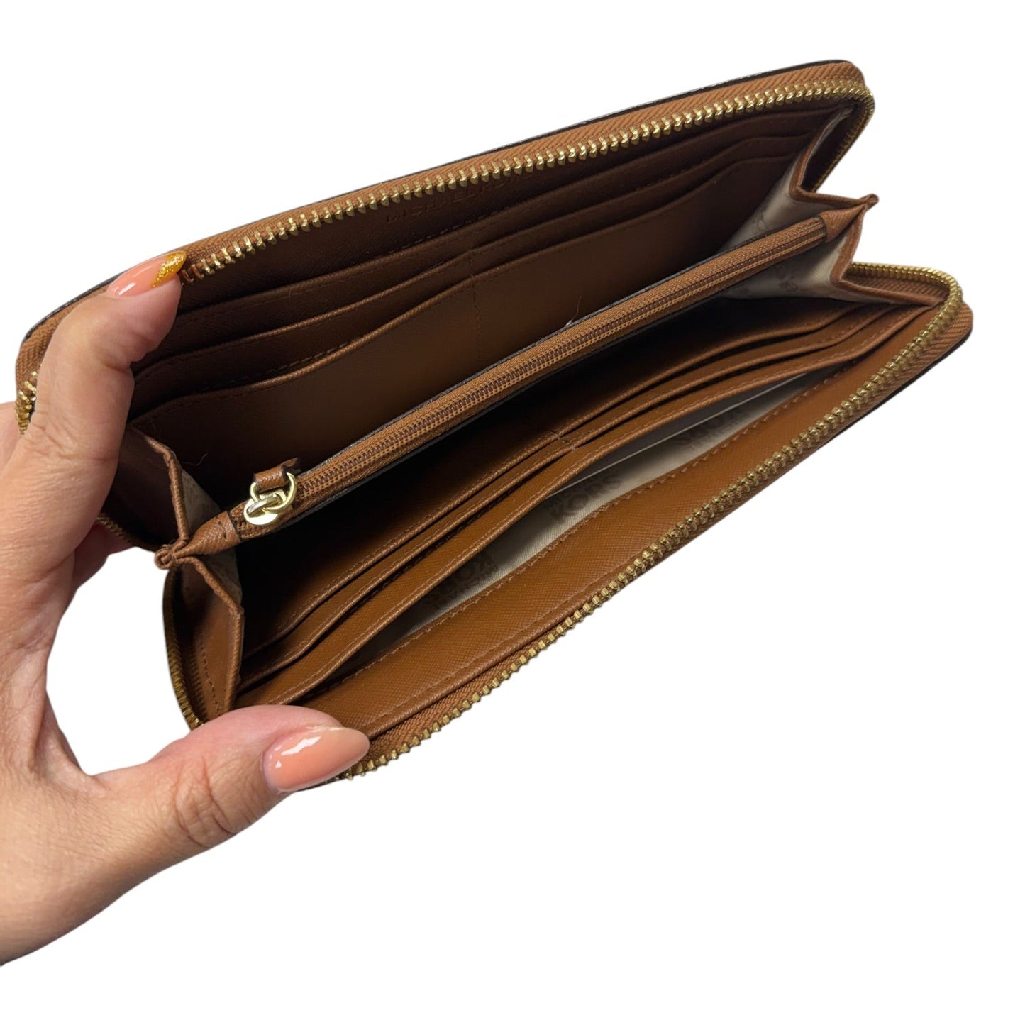 Wallet Designer By Michael Kors In Tan, Size:Medium