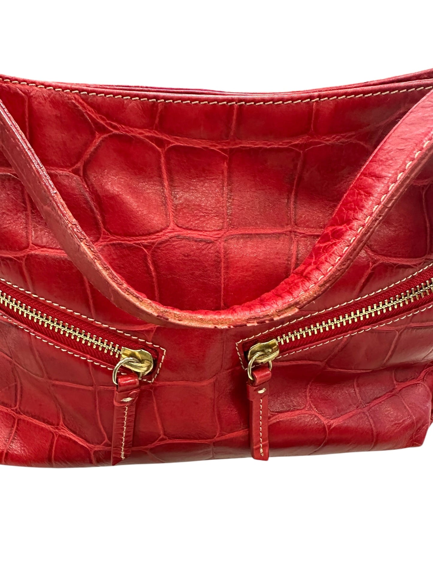 Handbag Designer By Dooney And Bourke In Red, Size:Medium