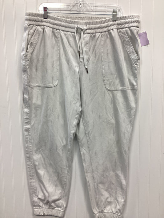 Athletic Pants By Athleta In Green & White, Size:18