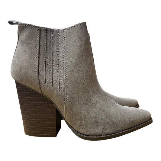 BOOTS ANKLE HEELS by QUPID In GREY, Size: 10