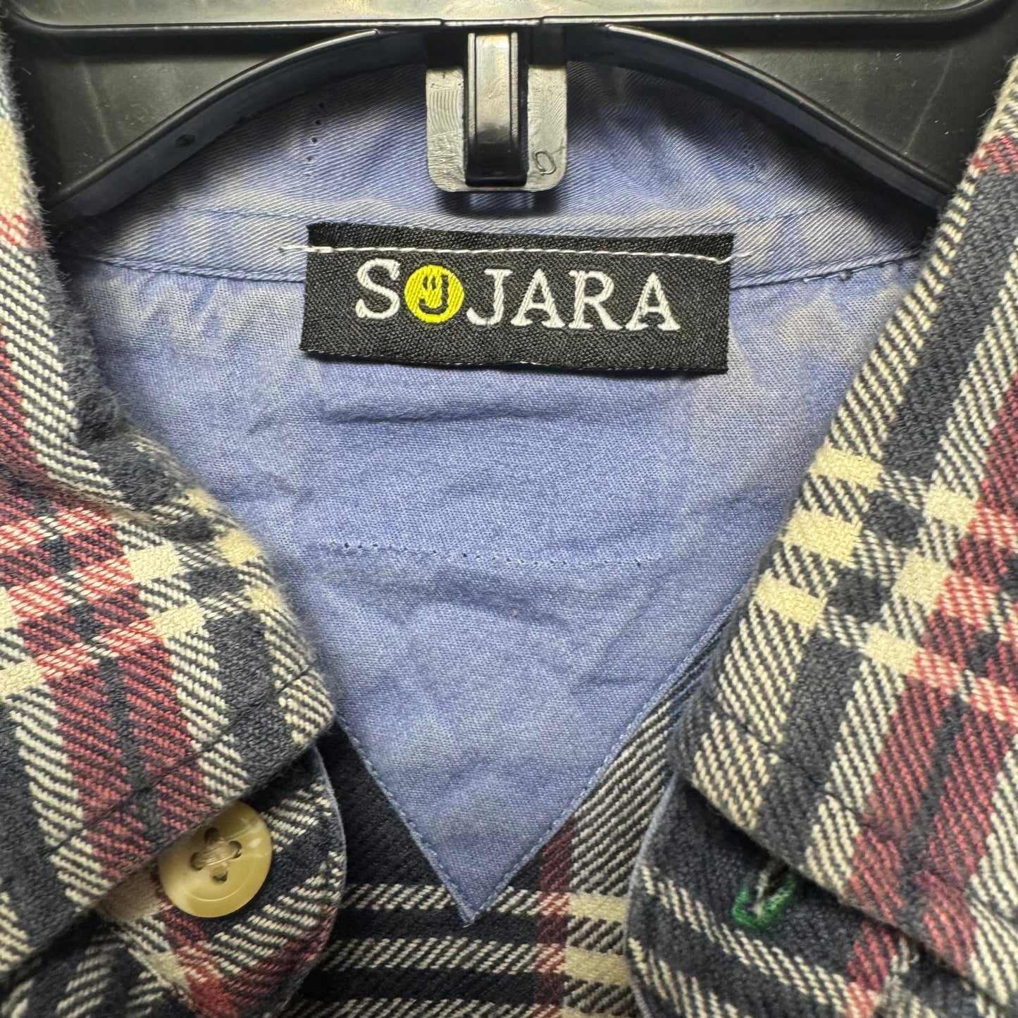 Top Long Sleeve By Sojara In Plaid Pattern, Size: M