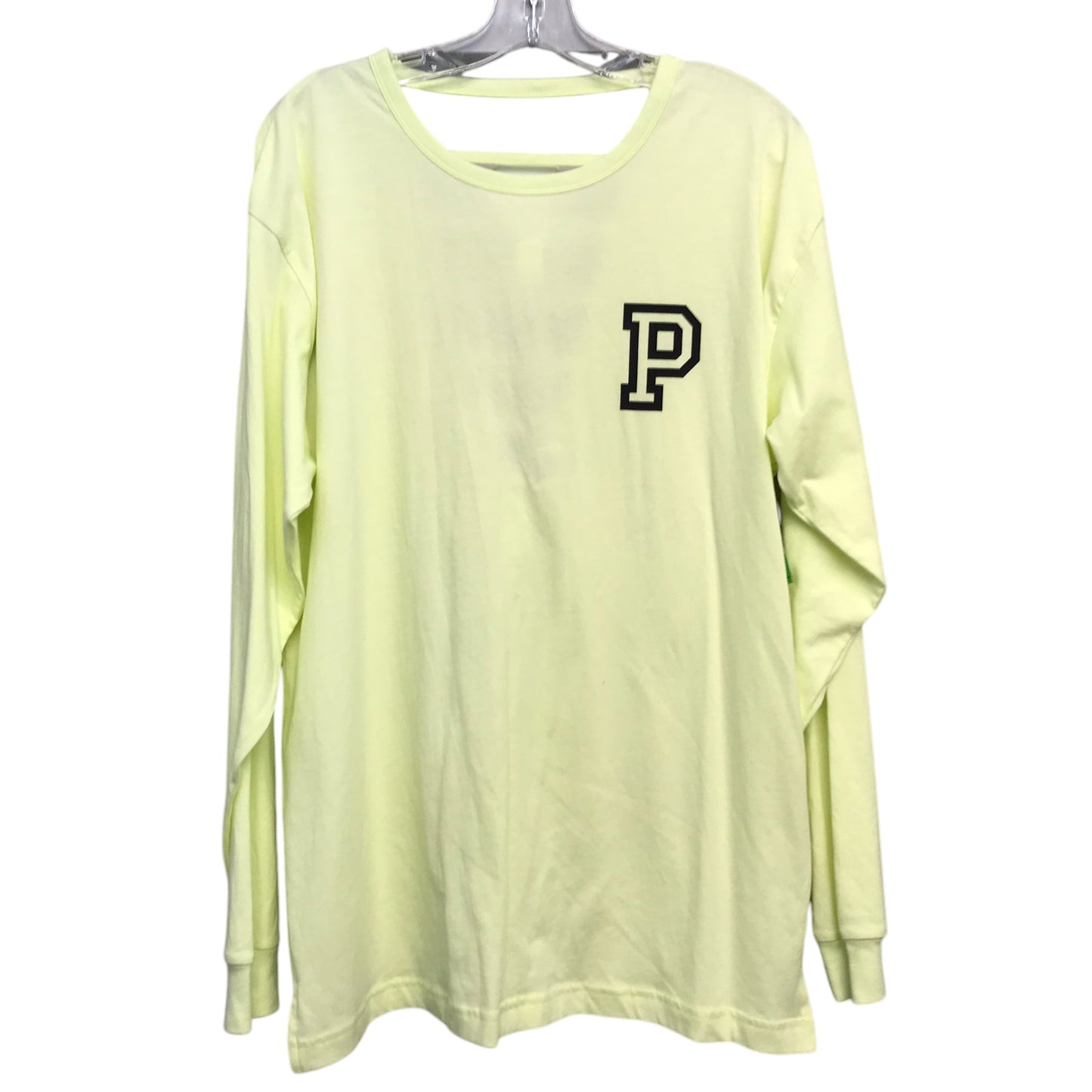 Top Ls Basic By Pink In Yellow, Size:L