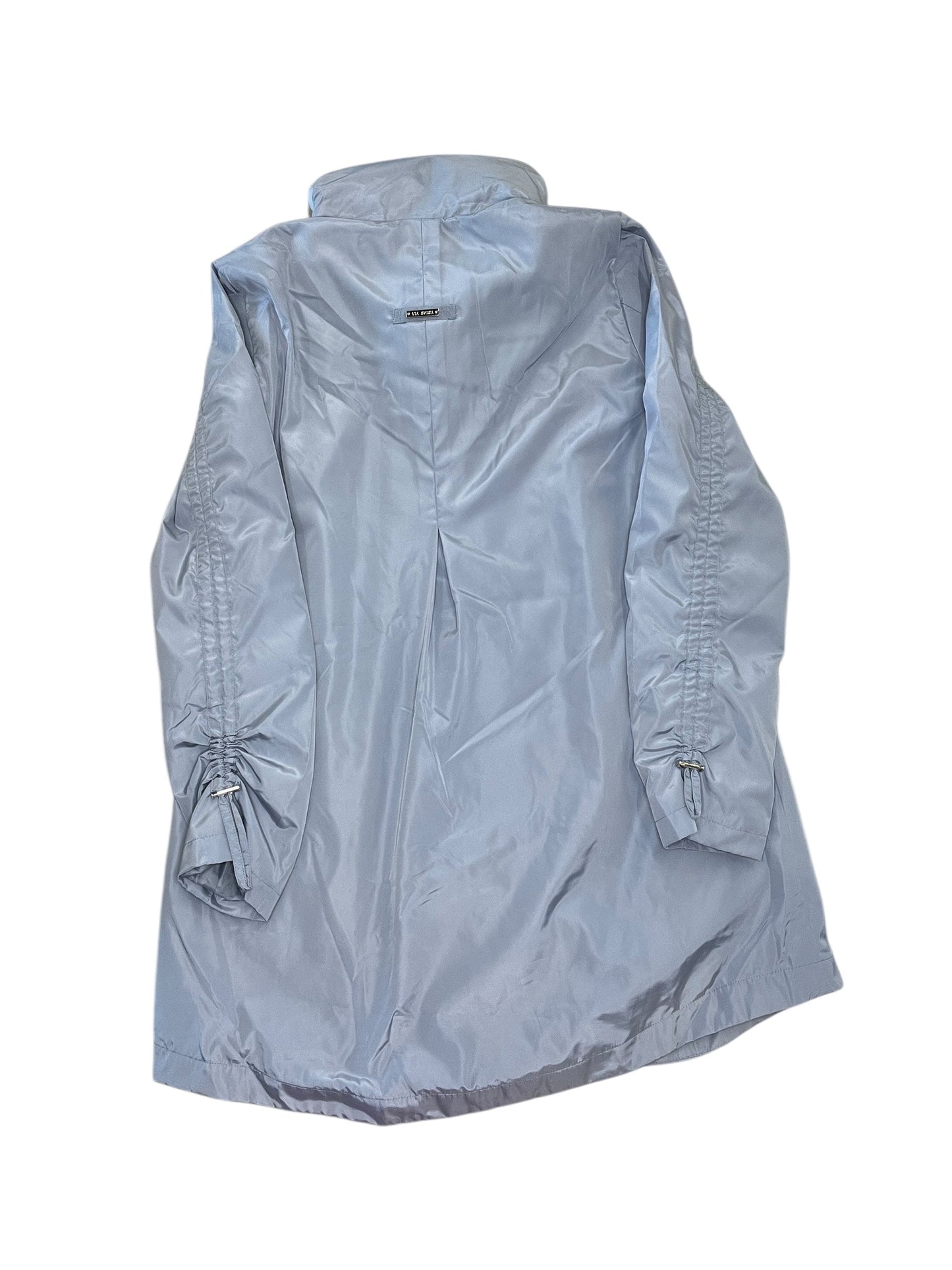 Jacket Windbreaker By Via Spiga In Blue, Size:M