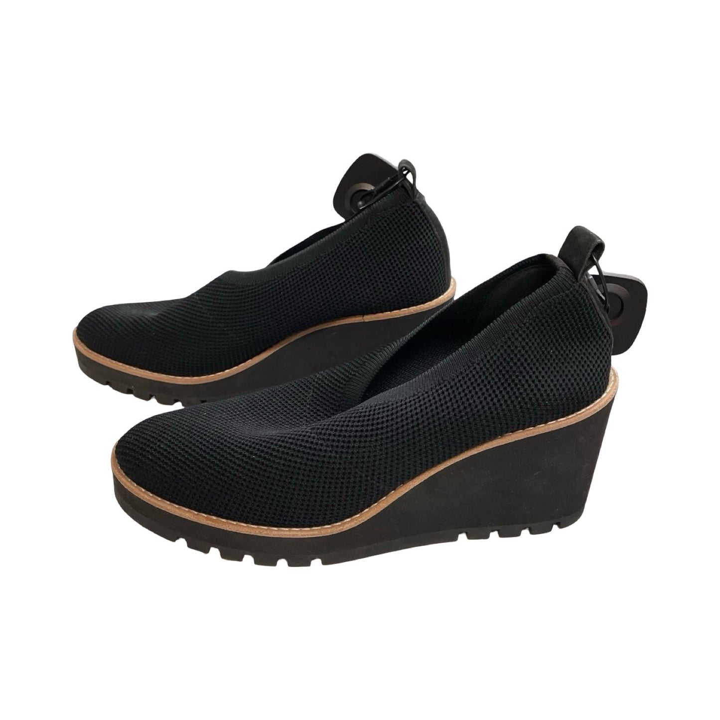 Shoes Designer By Eileen Fisher In Black, Size:9.5