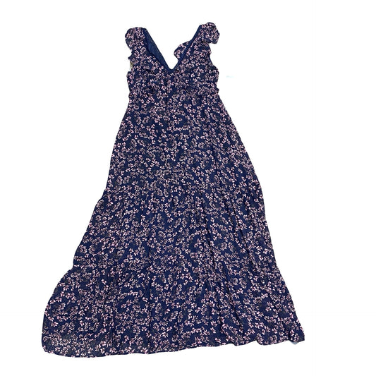 Dress Party Long By Lulus In Blue & Pink, Size:Xl